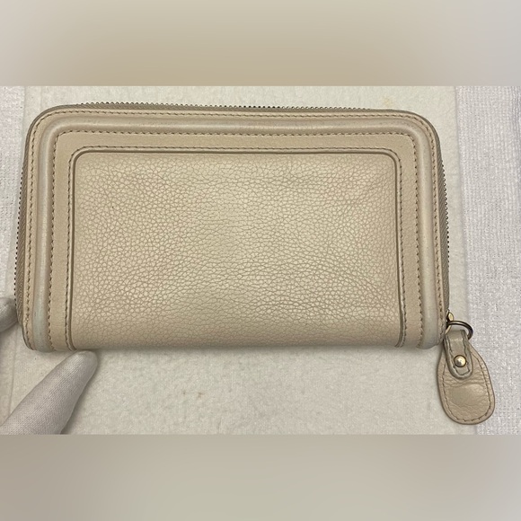 Chloe Authentic Vintage Beige Leather Long Wallet - Picture 3 of 13